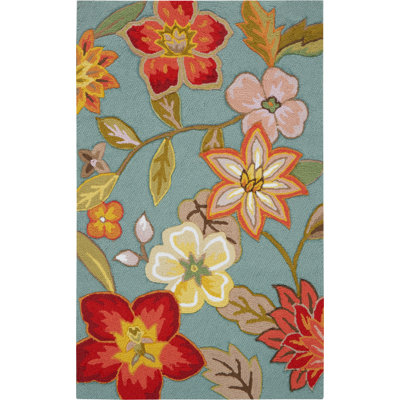 Floral Hand Woven Area Rug