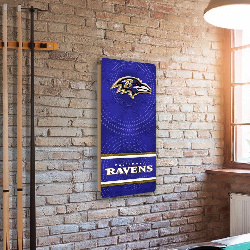 Mini cornhole suspendu aux Ravens de Baltimore