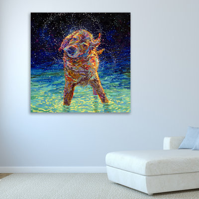 Moonlight Swim by Iris Scott - Wrapped Canvas Print