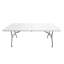 Table pliante en granit blanc Techni Home 6 pi avec poignée facile à transporter