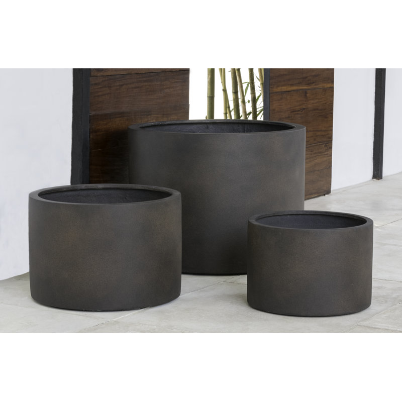 Kent Planter, 16" H x 23.75" W x 23.75" D, Rust Lite