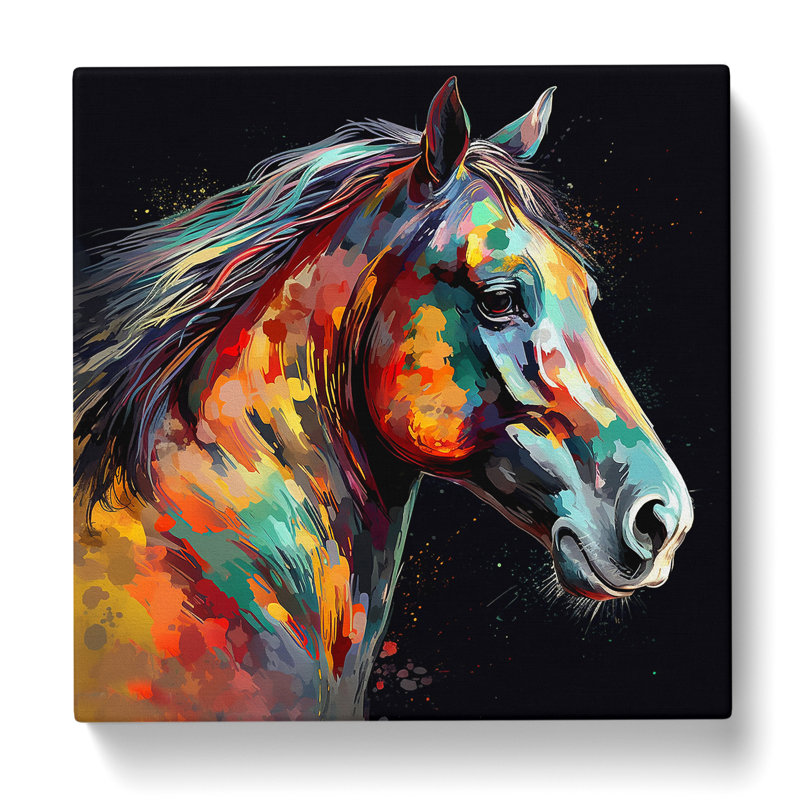 Horse Digital - Wrapped Canvas
