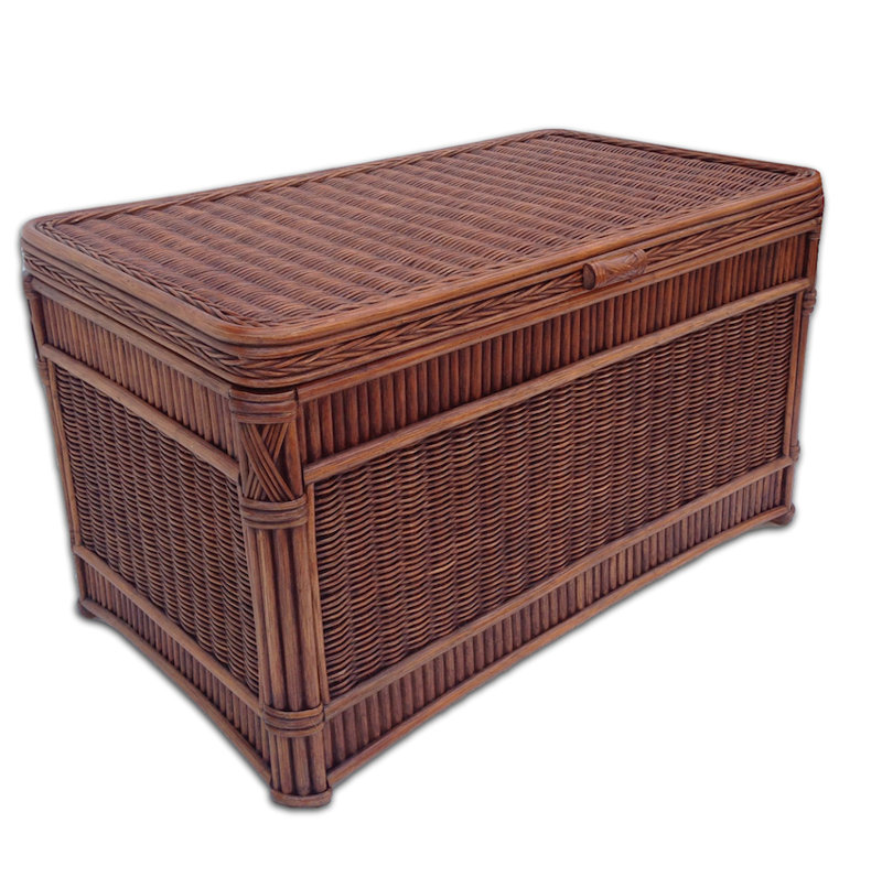 Woodlake Wicker Trunk, Brown