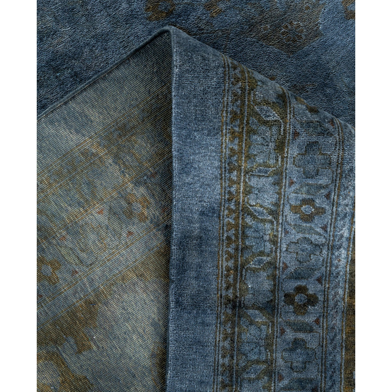 Overdyed One-of-a-Kind 12' 3" X 15' 3" Hand Knotted Area Rug