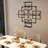 8 Bottle Wall Mounted Wine Bottle Rack in Black