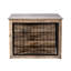 Double - Caisse moyenne pour chien en bois - Accessoire de chenil intérieur avec portes doubles