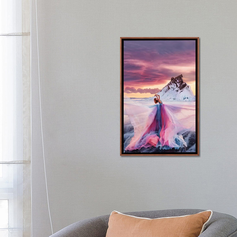 Reproduction d’art, "Lady Sunset" par Hobopeeba, Pas de tapis, H 26 po x l 18 po x 1,5 po