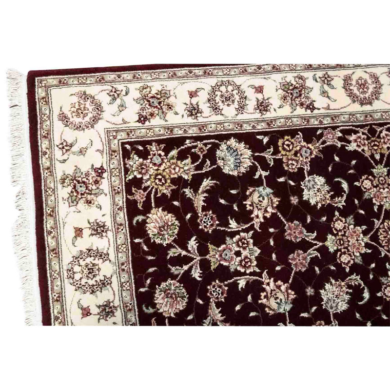 Handmade Silk and Wool Oriental Area Rug