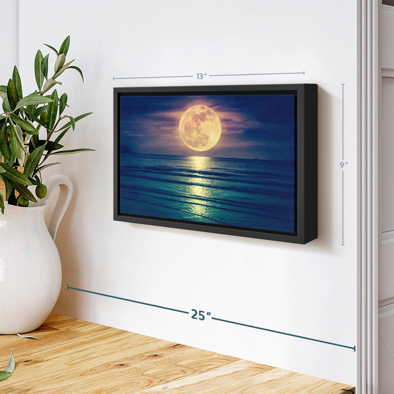 Impression sur toile Yellow Moon, H 9 po x l 13 po