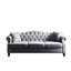Velours gris 3 + combinaison - classique et élégant. Cadre. Coussins en mousse. 18 po de hauteur, 23 po de profondeur, 66 po de largeur. Boutons. Quatre coussins inclus. Banc d'assemblage: élégant-1688222426
