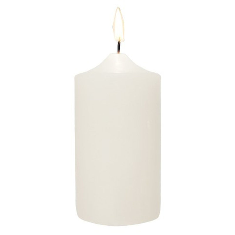 Ensemble de 2 chandelles blanches, Blanc, 2, H 4 po x l 2,8 po x P 2,8 po