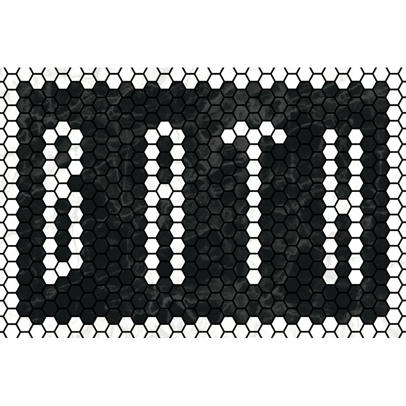 «Bath Tiles Inverted» par Wild Apple Portfolio - impression, Toile tendue, H 8 po x l 12 po