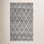Russo Ivory Black Hand-Woven Geometric Wool Rug