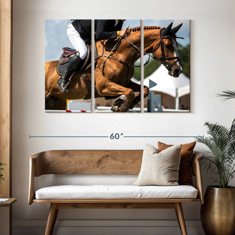 Sireci Equestrian Jumping Show, 32" H x 50" W