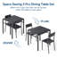 Ensemble de salle à manger moderne 3 pièces avec rangement sous la table, table de cuisine et chaises pour 2 avec chaises ergonomiques, ensemble de salle à manger compact pour la cuisine et le salon-1720337084-1720337085
