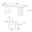 Ensemble de table de salle à manger rectangulaire simple de style rétro-106847123