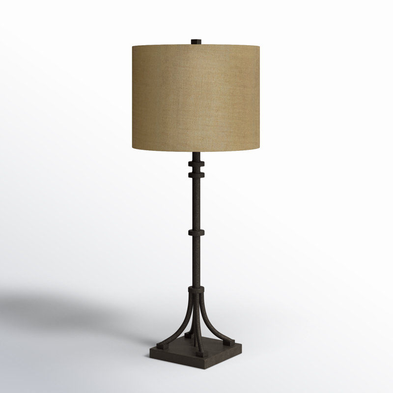 36" Table Lamp, Bronze, Beige