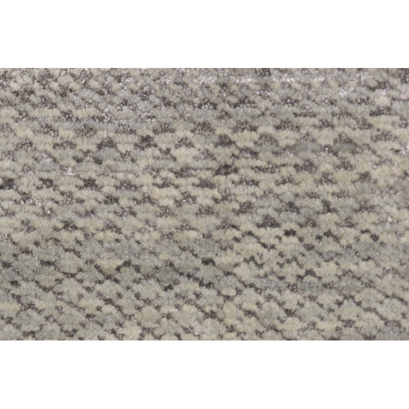 Hand-Knotted High-Quality Light Blue and Gray Area Rug