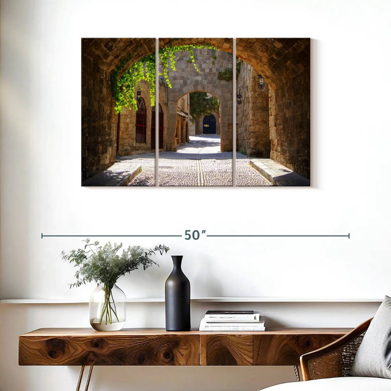 Sireci Old Street In Rhodes, 24" H x 38" W