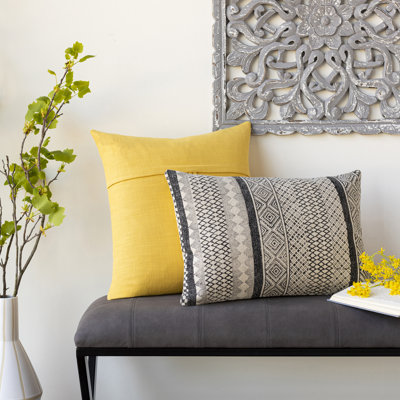 Zetta Geometric Cotton Throw Pillow