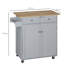 Carneisha Wood Kitchen Island