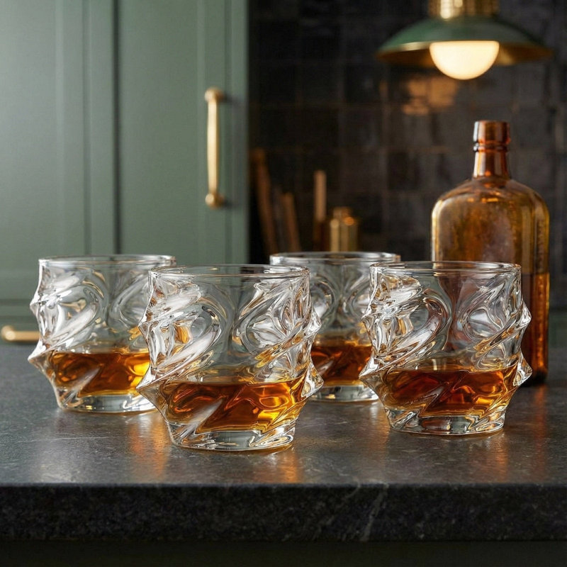 Angeleigh 10 oz. Ensemble de verres à whisky, 4