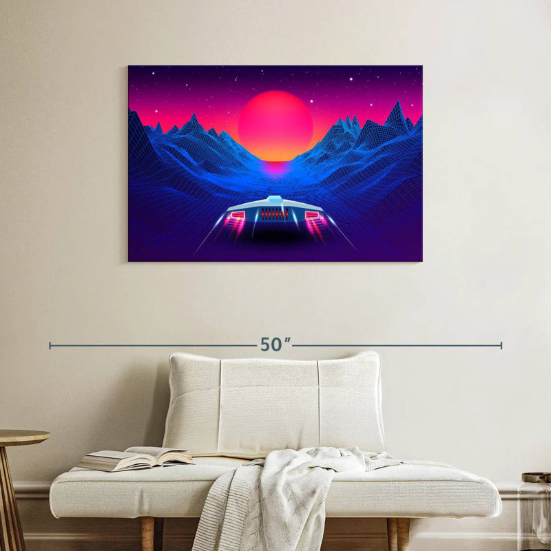 Kelan Synthwave Adventure, 26" H x 39" W