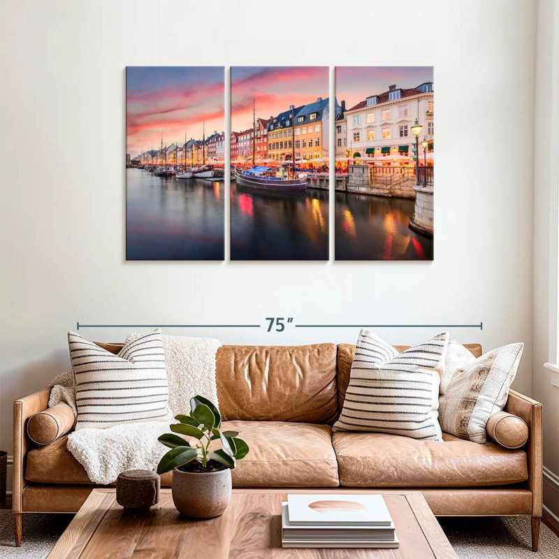 Sebbie Nyhavn Copenhagen Canal, 36" H x 57" W