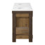 66" Double Bathroom Vanity With White Quartz Top