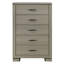 Mobilier de chambre à coucher moderne à 1 tiroir avec 5 tiroirs