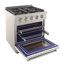 KUCHT Professional 30 po 4,2 pieds cubes Cuisinière au gaz propane et four à convection en blanc avec brûleurs True Simmer-97805566-97805569