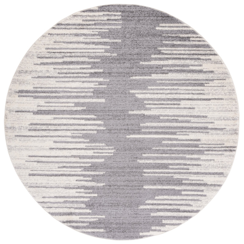 Tulum Performance Abstract Rug, Round 6'7"
