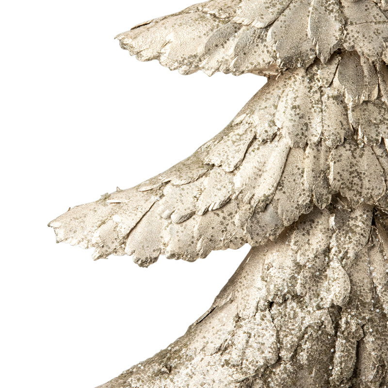 Elegant Whimsical 18" Bronze Layered Tree with Wooden Base