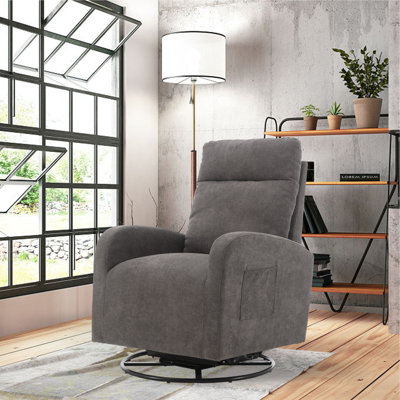 Fauteuil pivotant en lin 26,77 po Dalmer