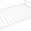 Lit simple en métal sur lit superposé - caractéristique de qualité de fabrication, réduction du bruit substantielle, garde-corps ajouté, blanc et stable, réduit considérablement, installé