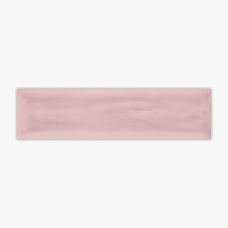L x l Céramique mosaïque, Velours fluide rose brillant