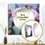 Nikesha - Miroir mural rose cactus carré pour chambre à coucher-100995746