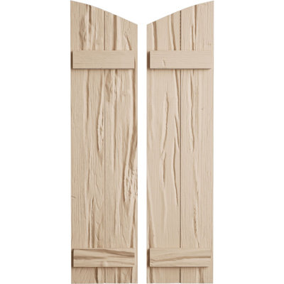 Timberthane avec planche à chevrons et panneaux elliptiques
