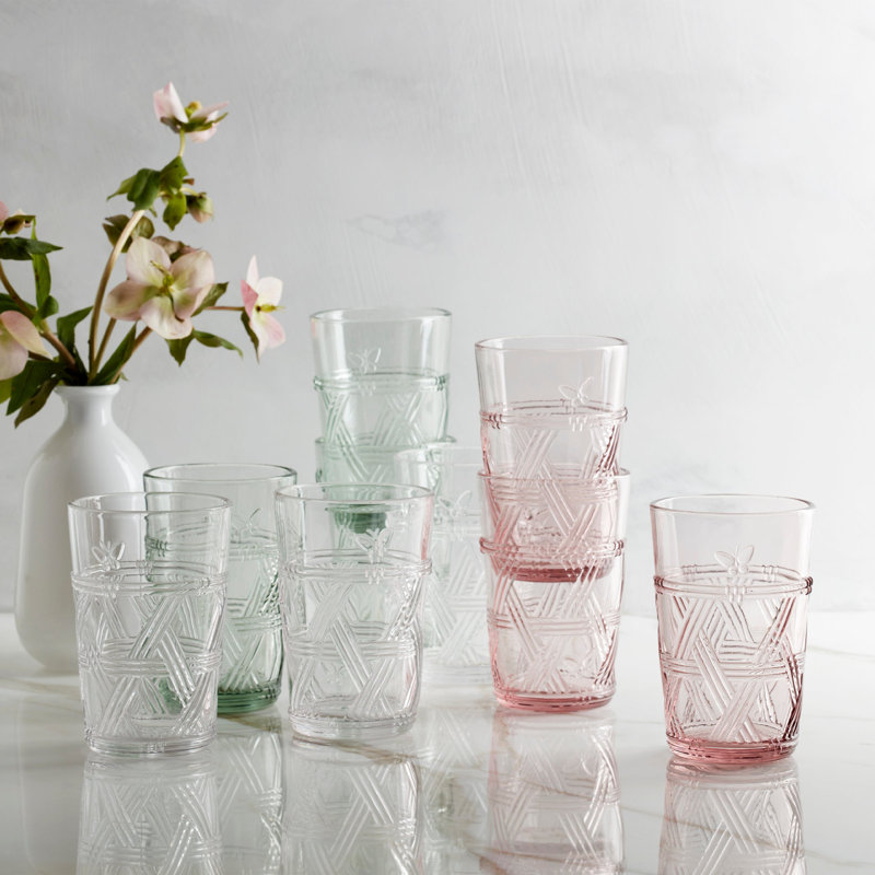 Lenox Butterfly Meadow Clear Tall Glasses, Set Of 4, Pink