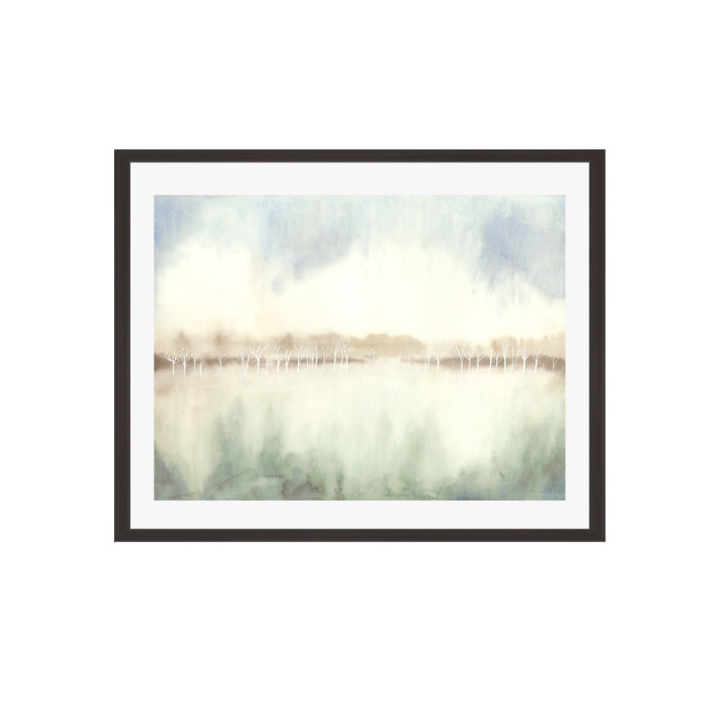 Mid Morning Mist I by Grace Popp, 12"H x 12"W, Espresso