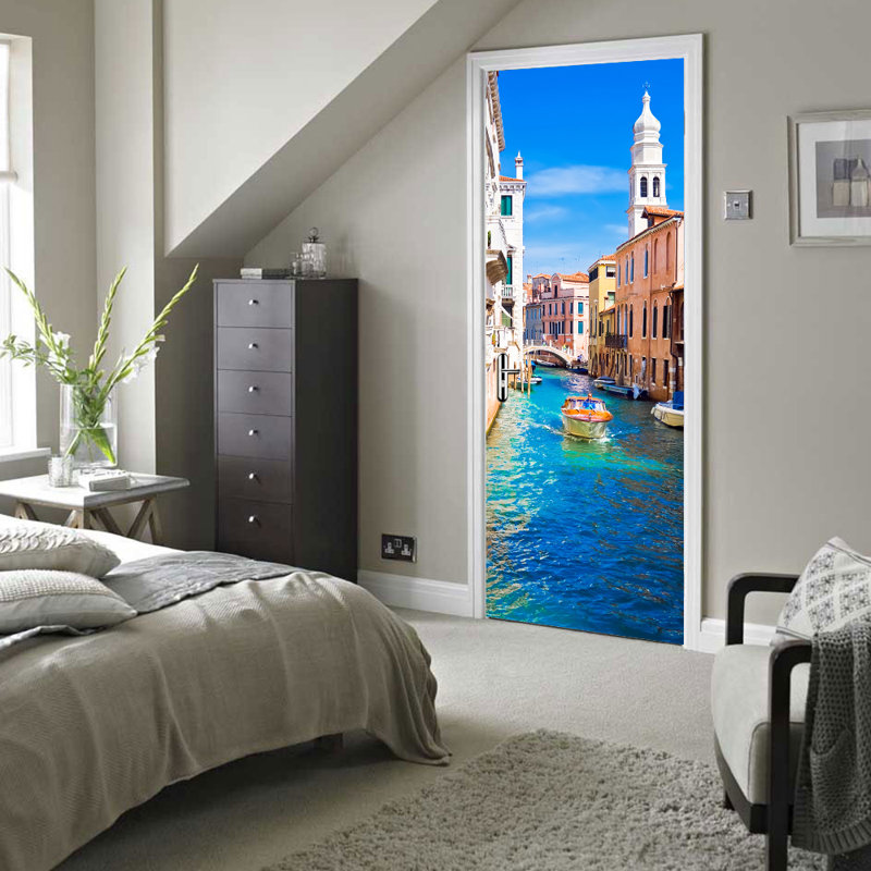 Décalcomanie de porte murale venice