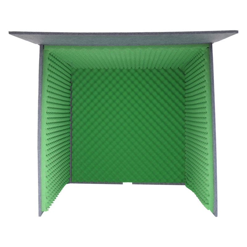 Housse de bureau insonorisée, cabine d'isolation, écran insonorisant Vocal, Vert