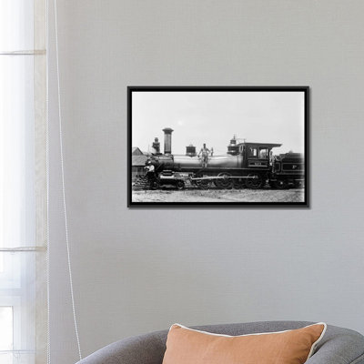 " 1900s Three Men Workers Standing On Train Steam Engine " by Vintage Images