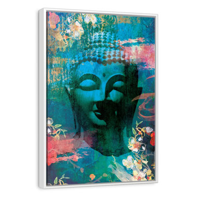 Flowery Buddha Head I
