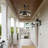 20 Inch Industrial Cage Ceiling Fan with Remote Control - 7 ABS Blades, DC Motor, 1H/4H/8H Timer