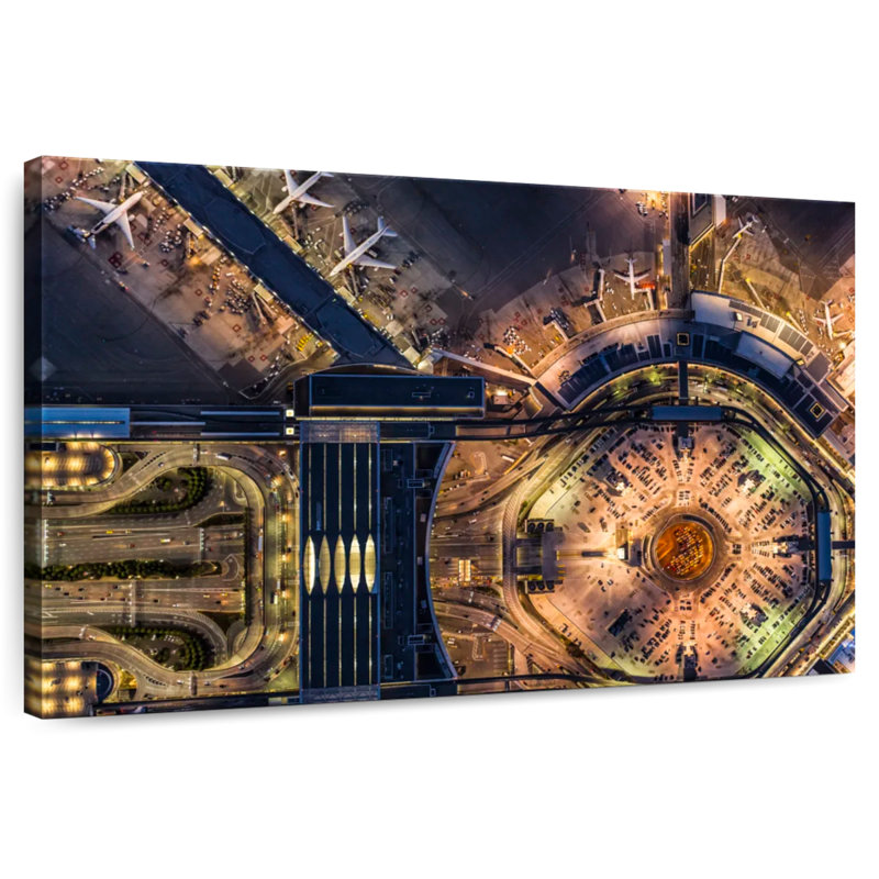 Sireci San Francisco Airport, 16" H x 24" W