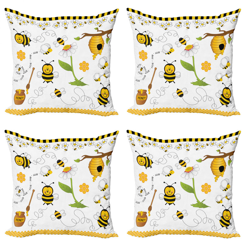 Ambesonne Square Pillow Cover, 20" x 20"