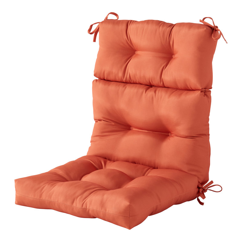 Lester Outdoor High Back Chair Cushion, Rust, 1