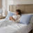 20×54 Inch Cooling Full‑Body Pillow, Memory Foam & Microfiber Blend Long Support Pillow with Washable Moisture‑Wicking Cover for Side Sleepers Maternity Rest