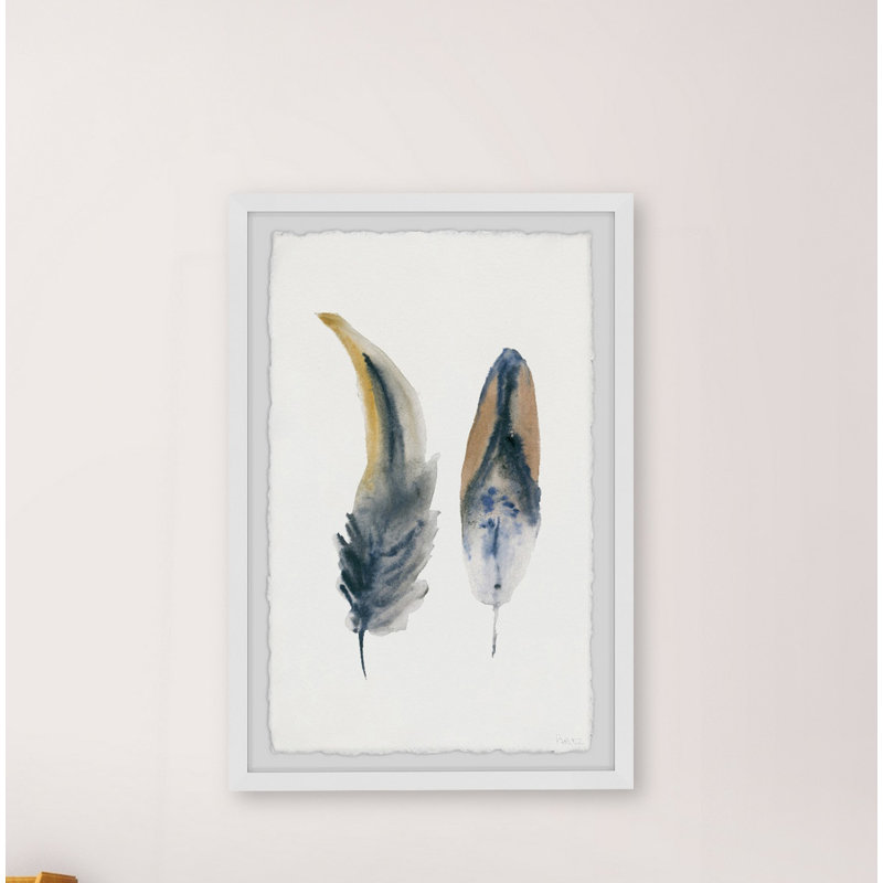«Fluffy Feathers», reproduction encadrée, H 45 po x l 30 po x P 1,5 po